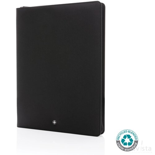 Swiss Peak Heritage RCS rPU A4 portfolio met rits zwart