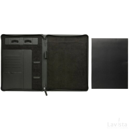 Swiss Peak Heritage RCS rPU A4 portfolio met rits zwart