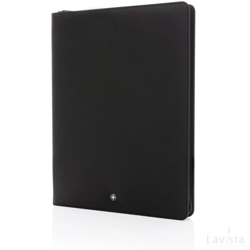 Swiss Peak Heritage RCS rPU A4 portfolio met rits zwart