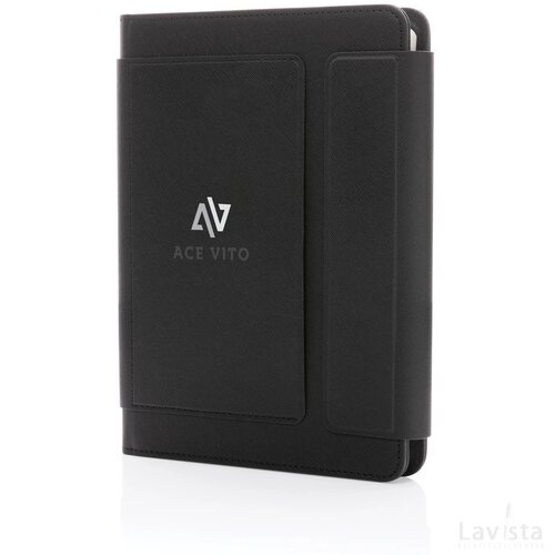 Swiss Peak Heritage RCS rPU steenpapier portfolio A5 zwart