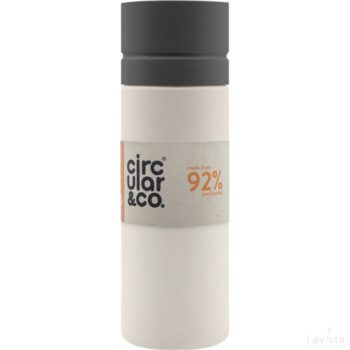 Circular Fles 600ML Crème-Grijs
