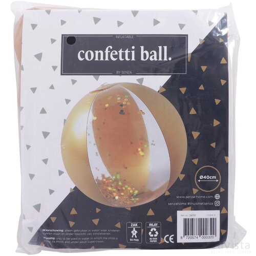 SENZA Confetti Strandbal Goud