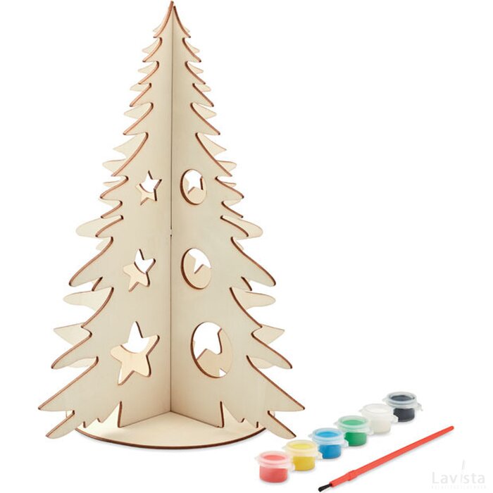 Diy houten kerstboom Tree and paint hout