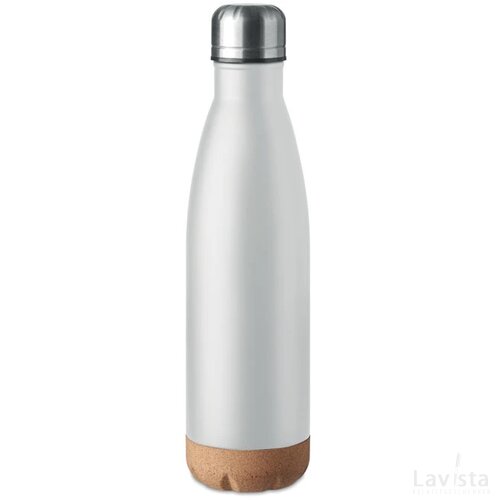 Dubbelwandige fles 500 ml Aspen cork wit