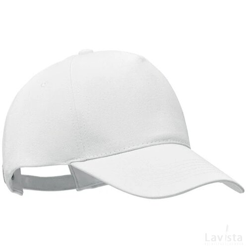 Baseball cap biologisch katoen Bicca cap wit
