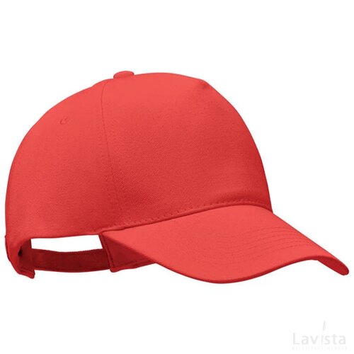 Baseball cap biologisch katoen Bicca cap rood