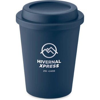 Dubbelwandige beker pp 300 ml Nola zwart