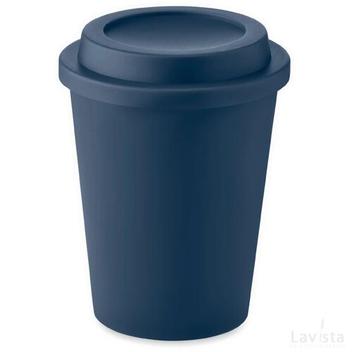 Dubbelwandige beker pp 300 ml Sora donker marineblauw