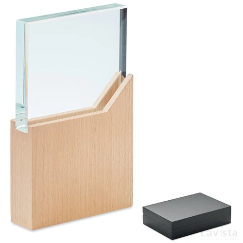 Award plaquette Zeal hout