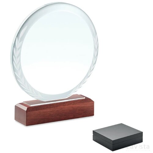 Ronde award plaquette Keen bruin