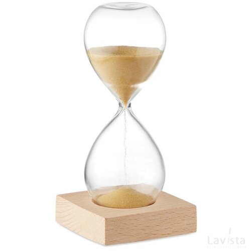 Zandloper van 5 minuten Desert beige