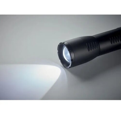 Kleine aluminium led-zaklamp Zwart