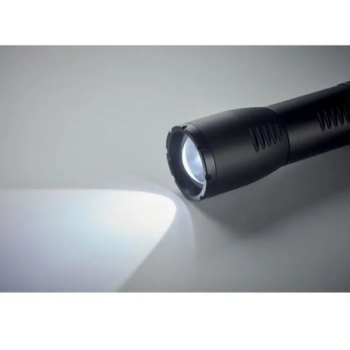 Kleine aluminium led-zaklamp Zwart