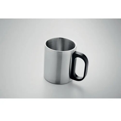 Dubbelwandige RVS mok Zilver 300 ml