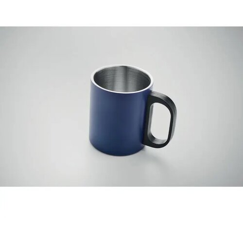 Dubbelwandige RVS mok Kobaltblauw 300 ml