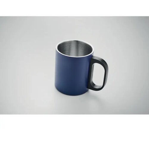 Dubbelwandige RVS mok Kobaltblauw 300 ml
