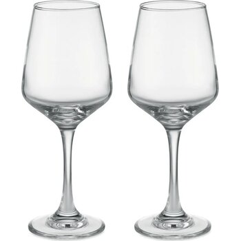 Set van 2 wijnglazen Cheers transparant