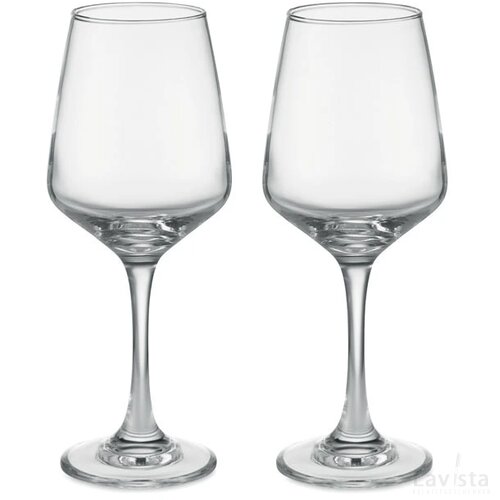 Set van 2 wijnglazen Cheers transparant