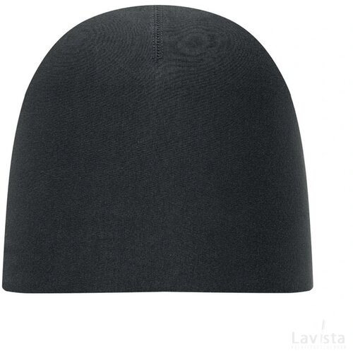 Muts van katoen Lighty zwart