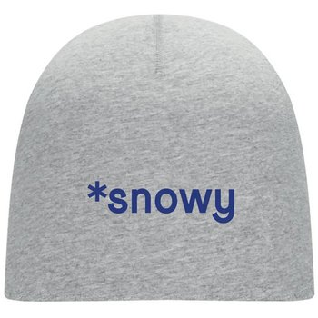 Katoenen beanie muts Grijs
