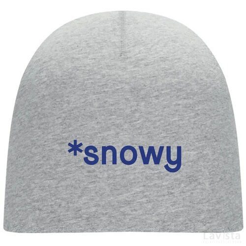 Katoenen beanie muts Grijs