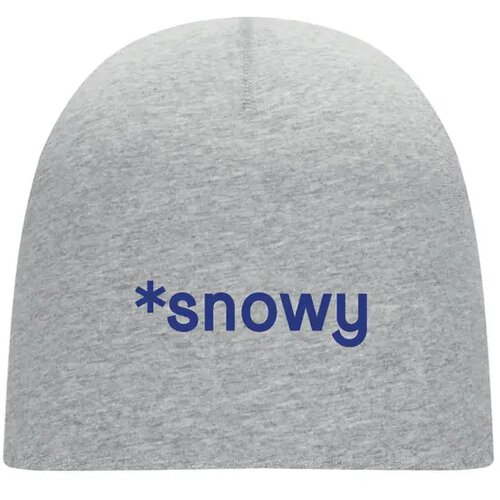 Katoenen beanie muts Grijs