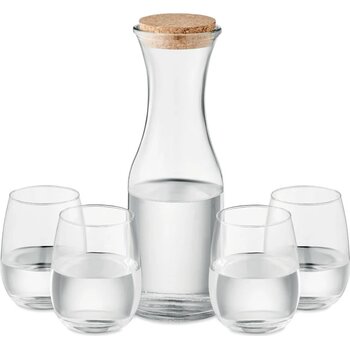 Drankenset gerecycled glas Piccadilly transparant