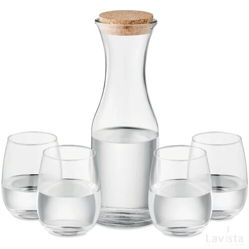 Drankenset gerecycled glas Piccadilly transparant