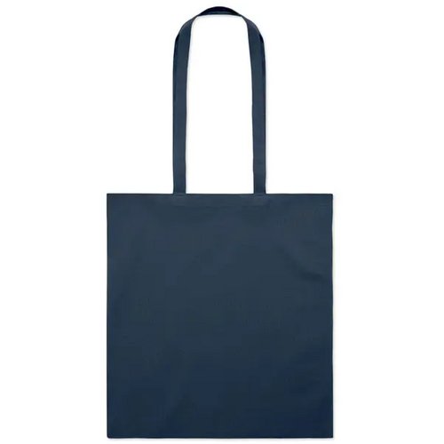 Katoenen boodschappentas Cottonel colour + donker marineblauw