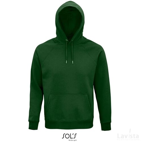 Stellar hood sweater 280g Stellar flesgroen