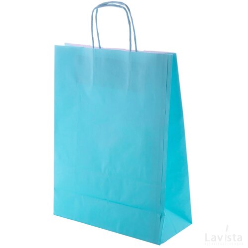 Store Papieren Tas Licht Blauw