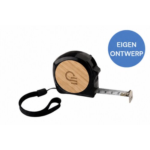 5M Rolmaat Met Bamboe Afwerking Zwart