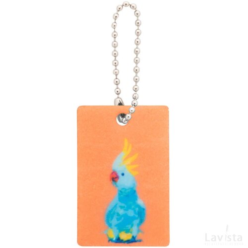 Felty Custom Made Sleutelhanger, Rechthoek Wit