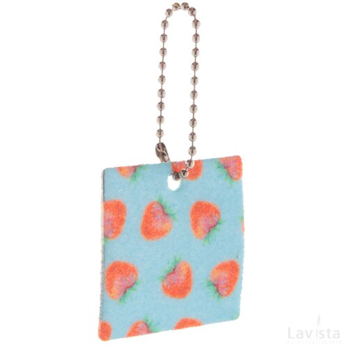 Felty Custom Made Sleutelhanger, Vierkant Wit