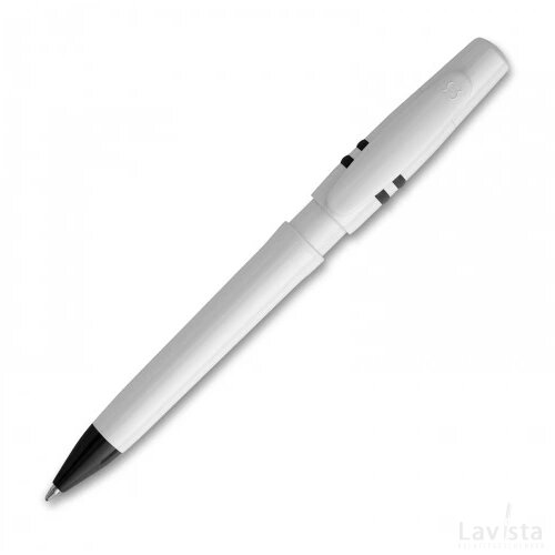 Balpen Nora hardcolour wit / zwart