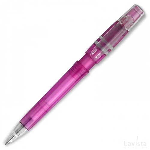 Balpen Nora Clear transparant transparant roze