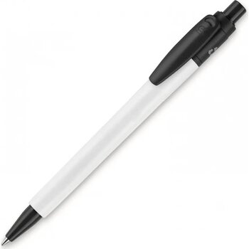 Balpen Baron 03 recycled hardcolour wit / zwart
