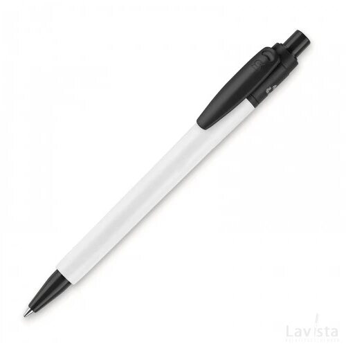 Balpen Baron 03 recycled hardcolour wit / zwart
