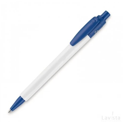 Balpen Baron 03 recycled hardcolour wit / blauw