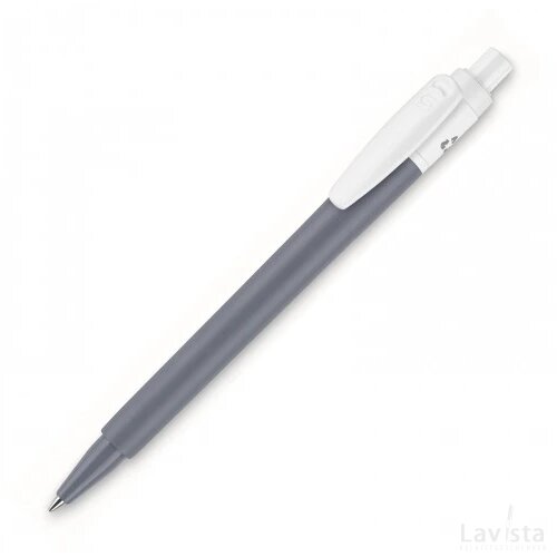 Balpen Baron 03 colour recycled hardcolour donker grijs/wit