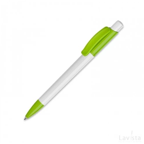Balpen Kamal hardcolour wit / licht groen