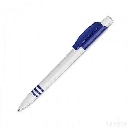 Balpen Tropic hardcolour wit / donker blauw
