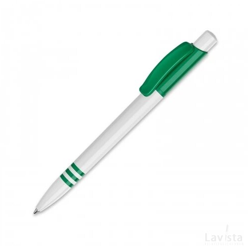 Balpen Tropic hardcolour wit / donker groen