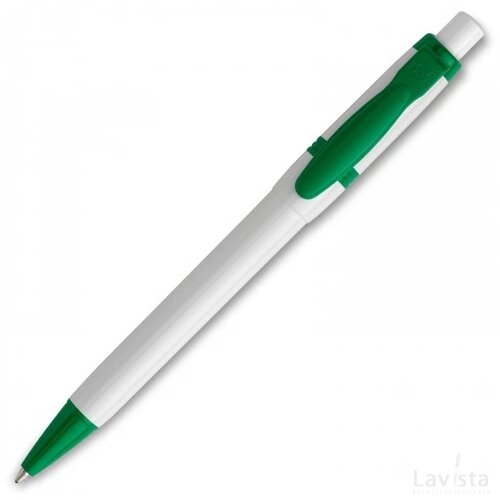 Balpen Olly hardcolour wit / licht groen