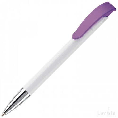 Balpen Apollo hardcolour wit / paars
