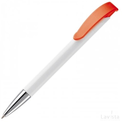 Balpen Apollo hardcolour wit / oranje