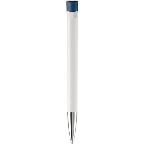 Balpen Apollo hardcolour wit / donker blauw