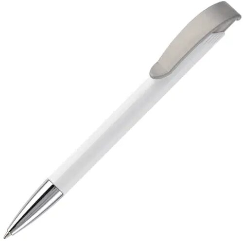 Balpen Apollo hardcolour wit / zilver