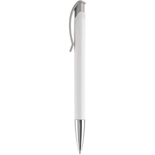 Balpen Apollo hardcolour wit / zilver
