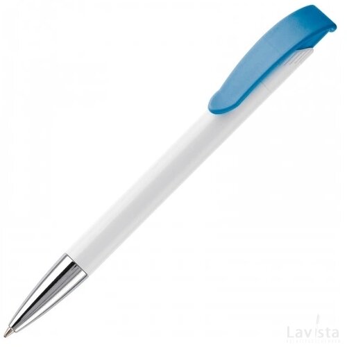 Balpen Apollo hardcolour wit / blauw
